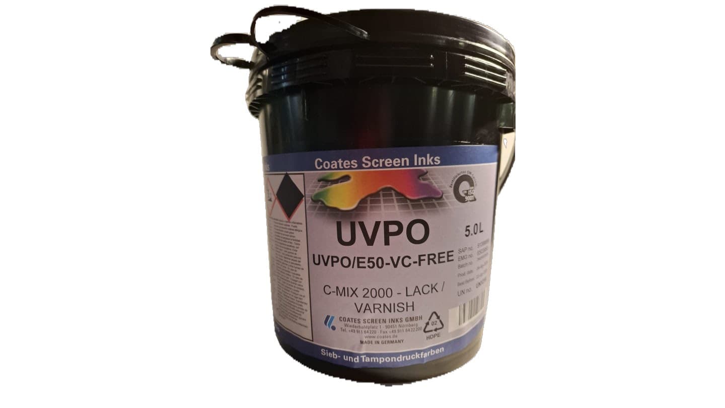 Tintas serigráficas de endurecimiento ultravioleta UVPO