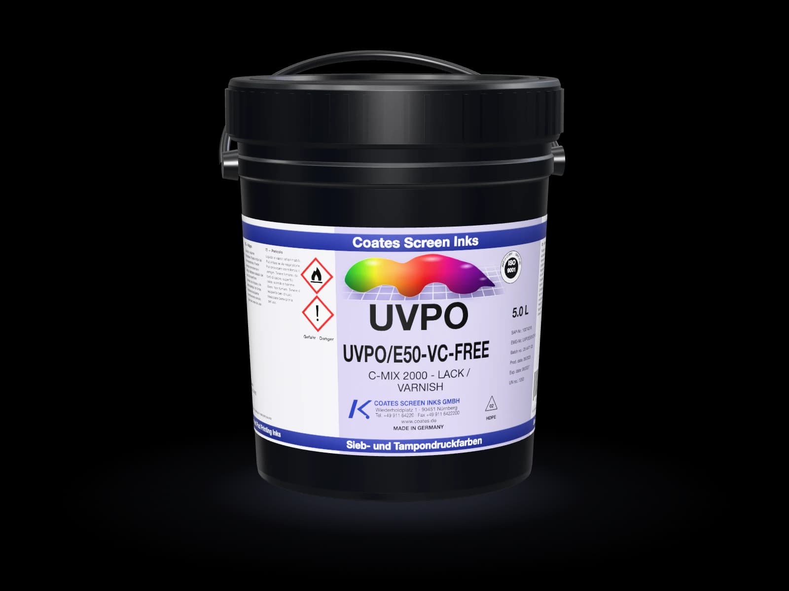UVPO UV-hardening screen printing inks