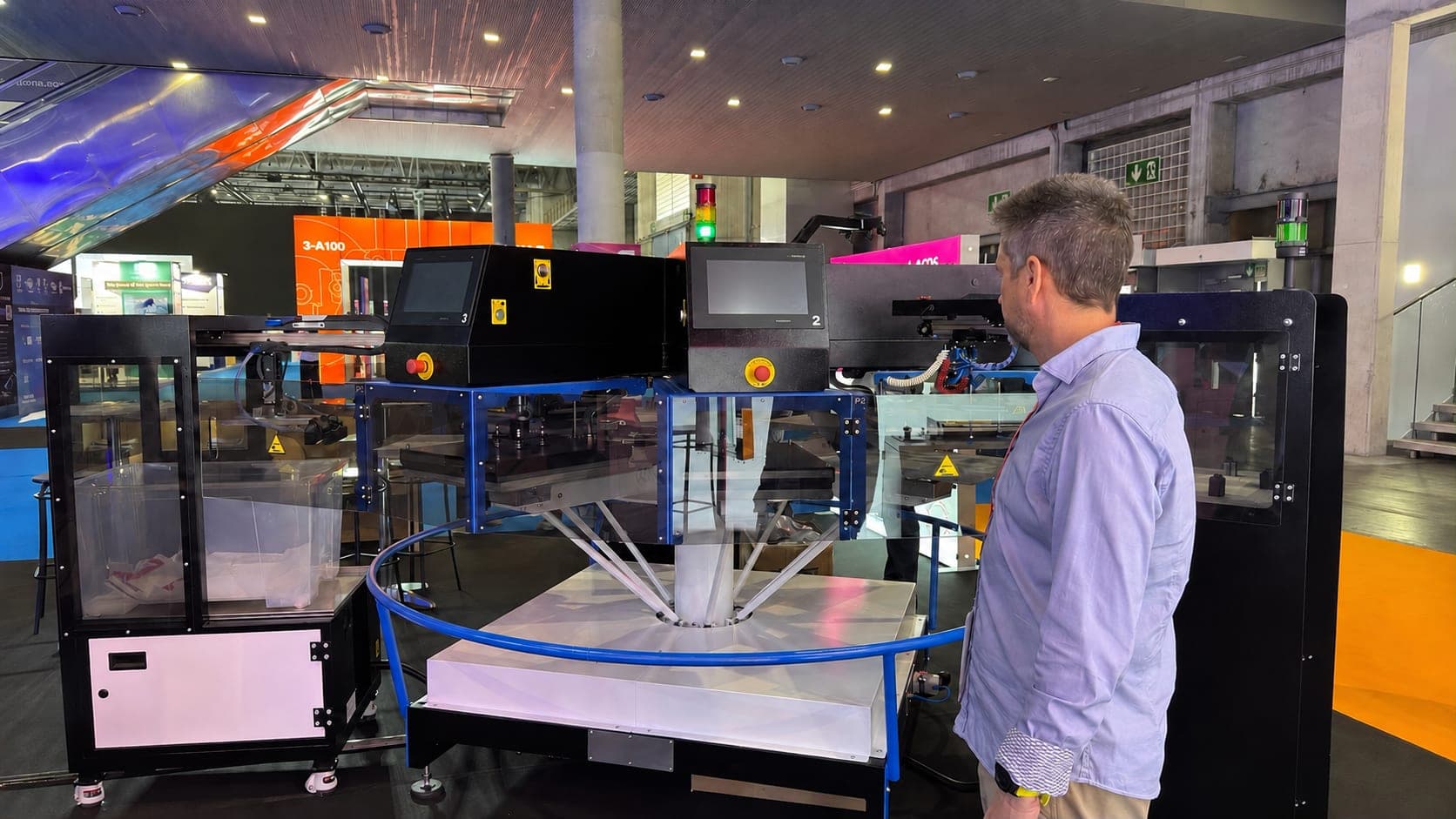 Robot Columbia en stand de IBPRINT